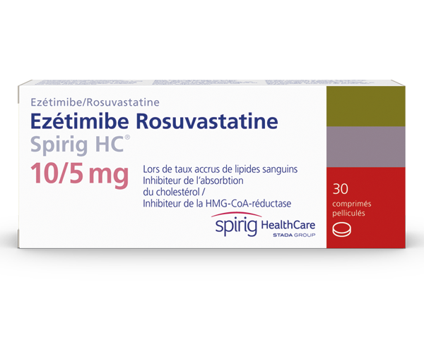 Ezétimibe Rosuvastatine Spirig HC 10/5 mg